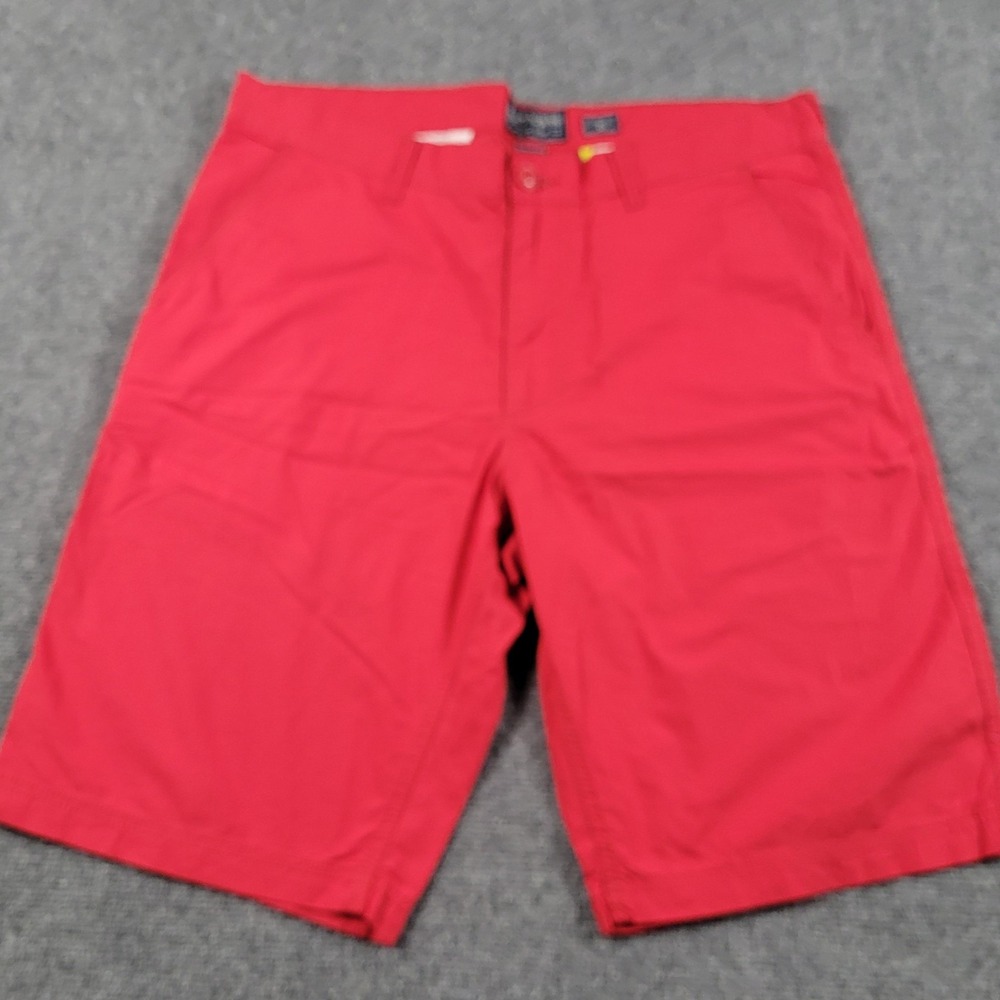 American Rag Shorts Mens 36 LOT 2 Slim Fit Red Black Chino Lightweight Cotton - Picture 2 of 14